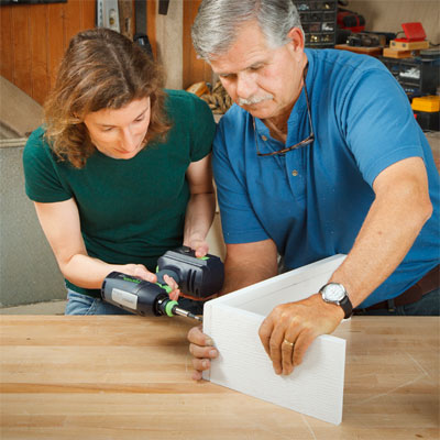 Build an L Shape From the Boards to Build an Address Plaque Post