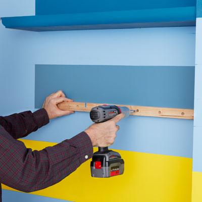 installing the shelves