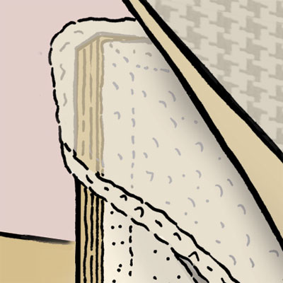 Measure and Mark to upholster a headboard