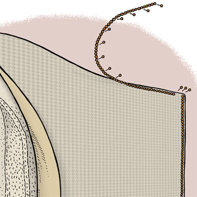 Trim It to upholster a headboard