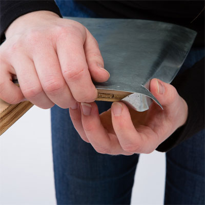 Wrap the corners to make a zinc table top