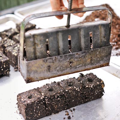 getting pots ready for seeds, step by step for how to start seeds