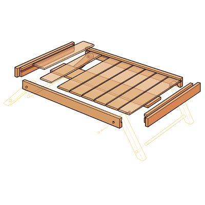 Cut the Frame Pieces to Build Folding Serving Tray