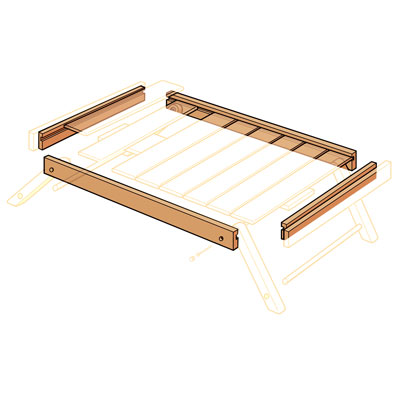 Cut the Grooves to Build Folding Serving Tray