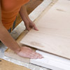 attach the plywood backer board