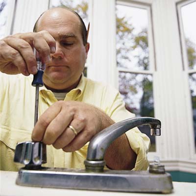repairing two-handled stem faucet