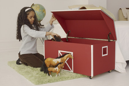 Barn Toy Box Plans