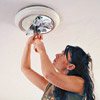 unscrew the nuts on the lighting fixture