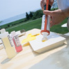 Blend the resin and hardner
