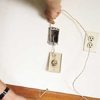 Running the cable behind the drywall