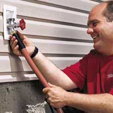 installing a freezeproof faucet