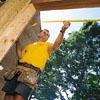 checking the rough opening before installing a window