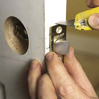 Scribing the latch-plate
