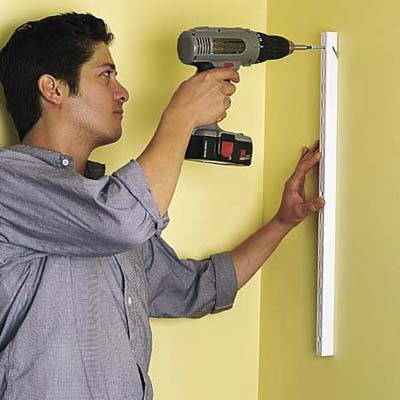 installing wall-mounted shelves