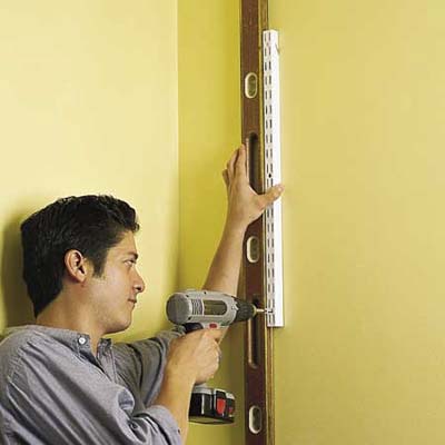 installing wall-mounted shelves