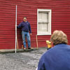 Leveling land to resurface a patio