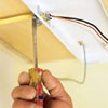 Installing the cable connector.