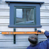 installing the second bracket of a window box