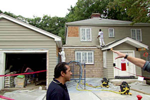 the Auburndale house exterior during renovation