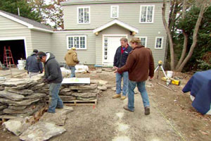 the Auburndale house exterior during renovation