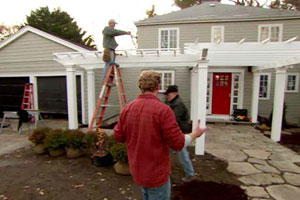 the Auburndale house exterior during renovation