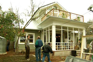 finishing up at the Austin house project