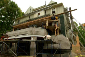 renovation continues at the Newton house project