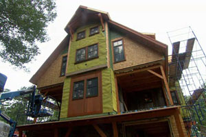 1st and 2nd story construction at the Weston house project
