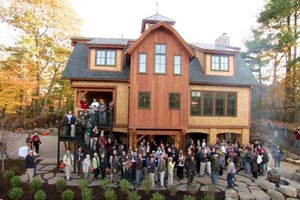 the completed Weston house project