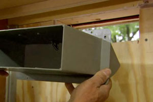 installing a ventilation unit for a microwave