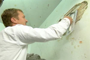 patching a plaster wall