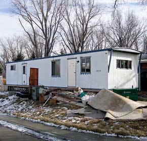 rescraping old trailer homes