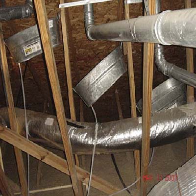 fitting in the attic