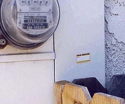 blocked main breaker door-access