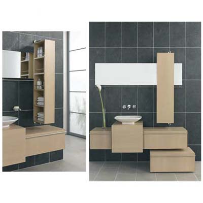 Revolvingstorage unit from VitrA that can be left open or closed