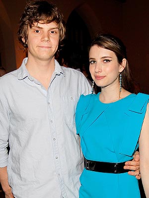 American Horror Story stars Evan Peters and Emma Roberts engaged