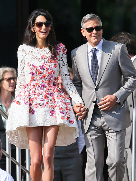 George Clooney Wedding: Actor and Amal Alamuddin Step Out in Venice ...