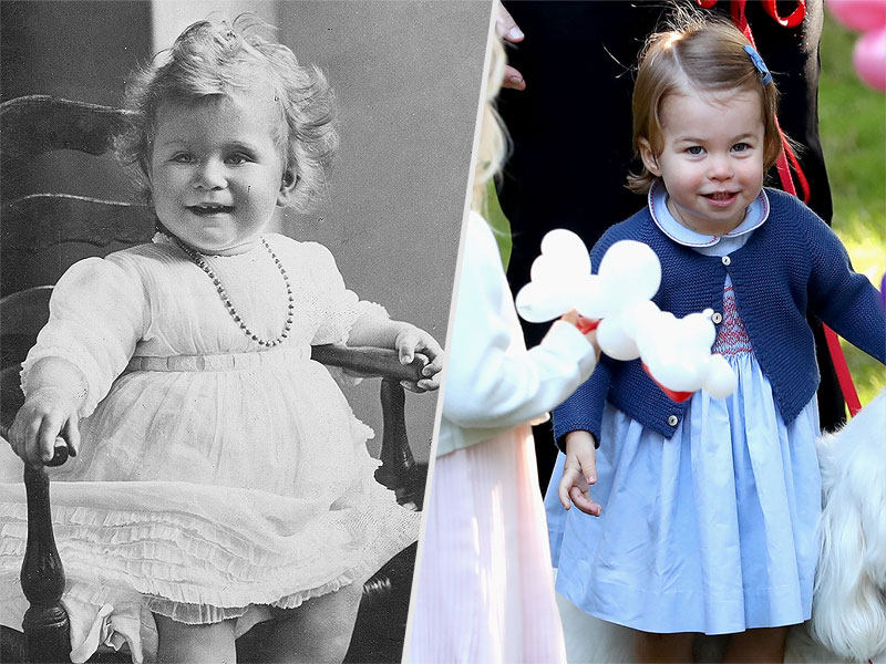 Princess Charlotte Is Queen Elizabeth's Ultimate Mini-Me : People.com