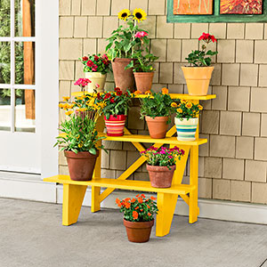 Make a Stair-Riser Plant Stand | Garden Planning | Landscaping | This ...