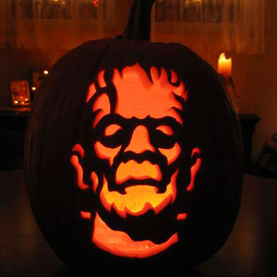 Boris Karloff as Frankenstein | 39 Best Pumpkin Carvings of Famous ...