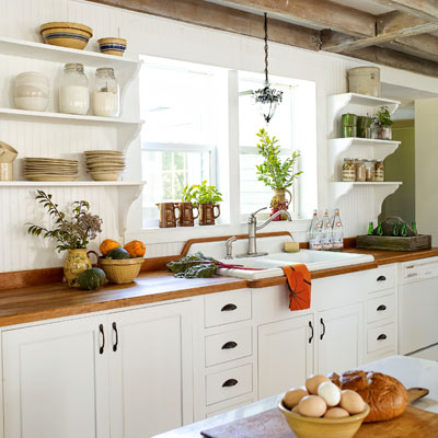 Bright Farmhouse-Kitchen Redo: After | Inspiring Home Spruce-Ups on a ...