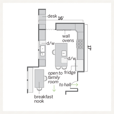 Floor Plan: Before | A Kitchen Designed With the Kids in Mind | This ...